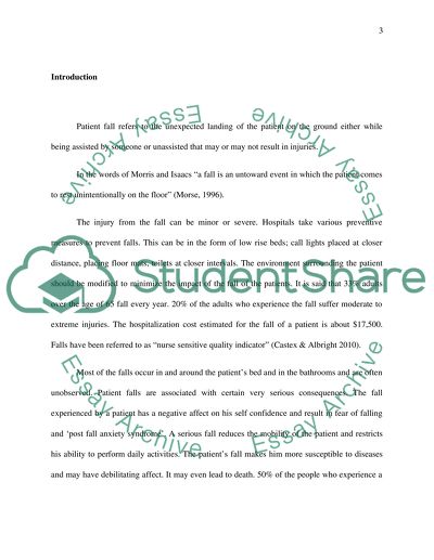 Inpatient Falls and Bed Alarms