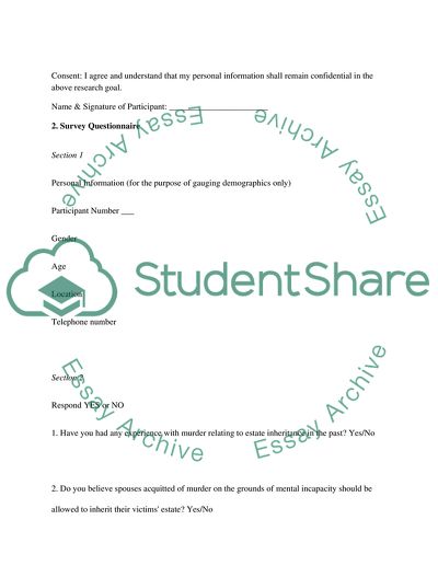 Murders Surveys and Current Trend of Spouse Release
