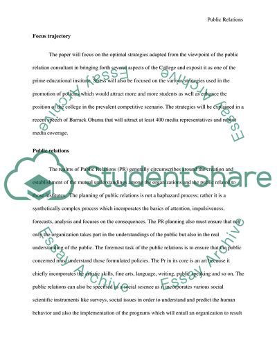 Fundamentals of Strategic Communications and Public Relations