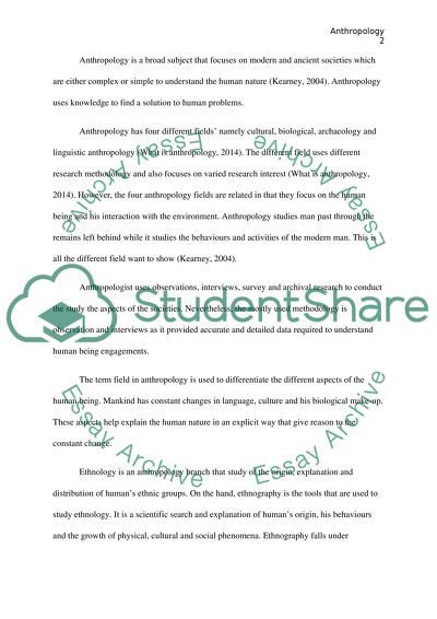 The Subject of Anthropology