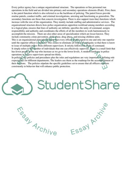 Specificity of the Police by Max Weber