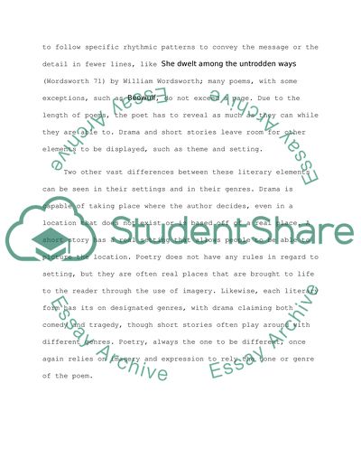 Three Different Literary Forms