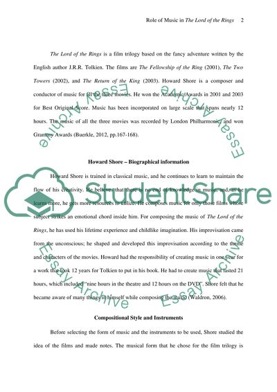 Role of Music in The Lord of the Rings