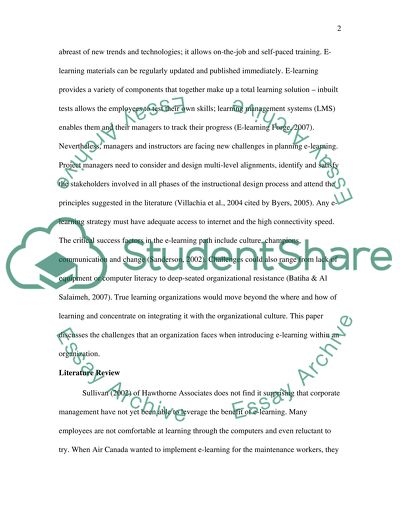 What Are the Challenges Associated with Introducing E-learning within Organisations