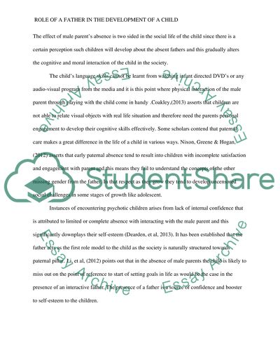 The Role of a Father in Child Development