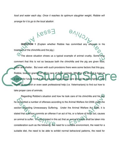 The Animal Welfare Act 2006