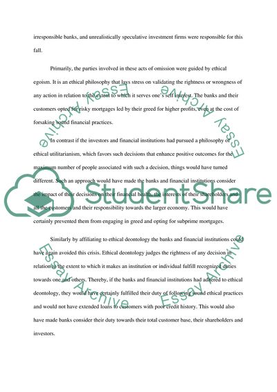 The Subprime Meltdown