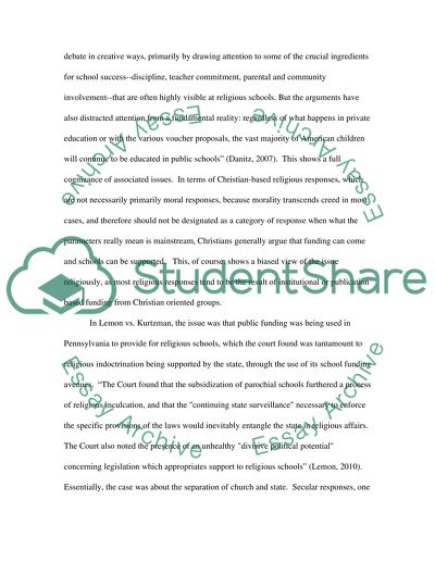 Education and Finance: Lemon vs Kurtvman