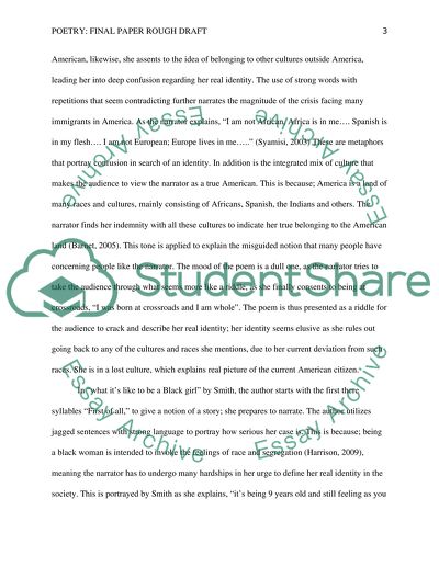 Analysis of the Poem What its Like to Be a Black Girl by Patricia Smith