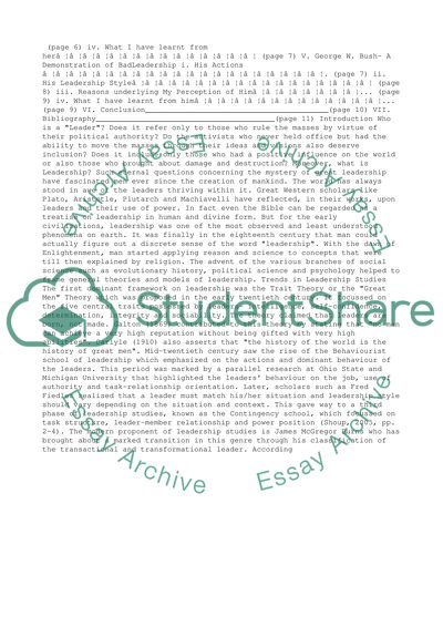 Reflections on Worlds Leadership