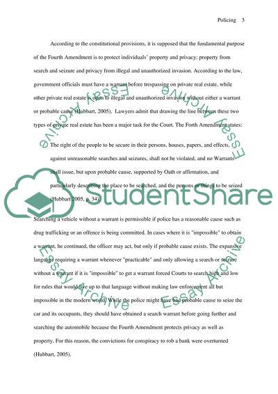 Policing in the Fourth Amendment