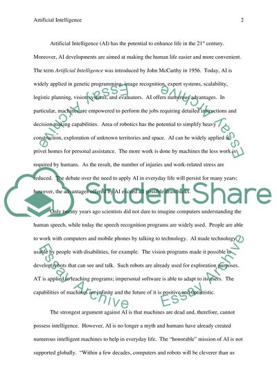 Drawbacks and Privileges of Artificial Intelligence