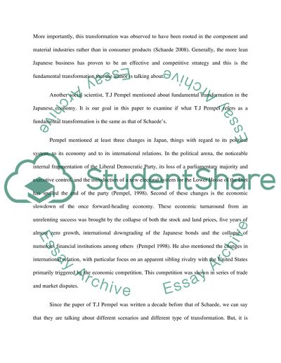 The Political Economy of Japan