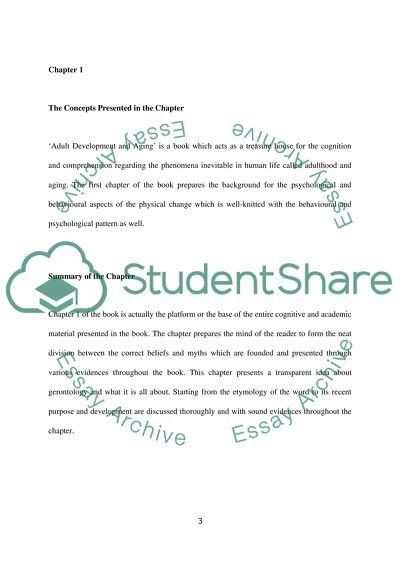 Adult Development and Aging