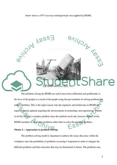 Problem solving in a workplace