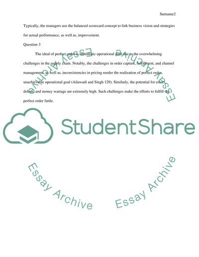 Supply Chain Strategy and Technology assignment