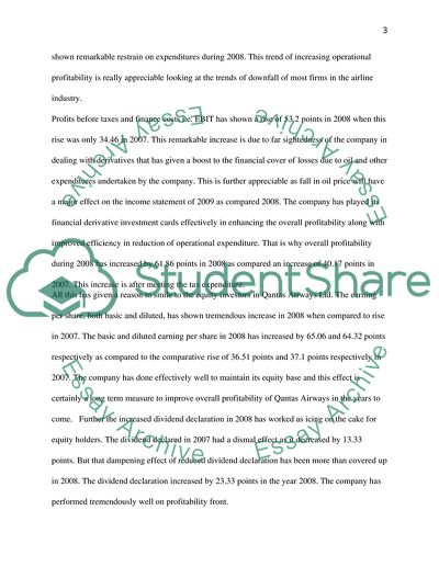 Group Income Statements of Qantas Airlines Ltd