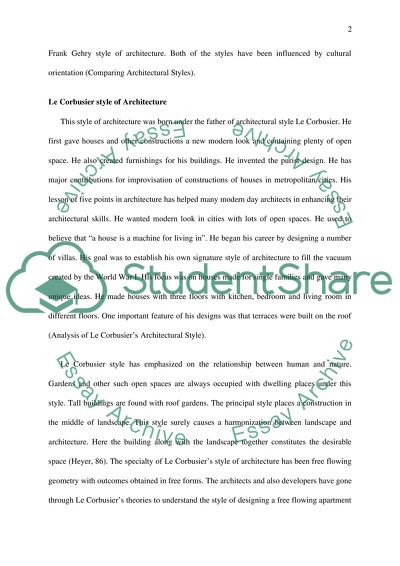 Comparing Architectural Styles
