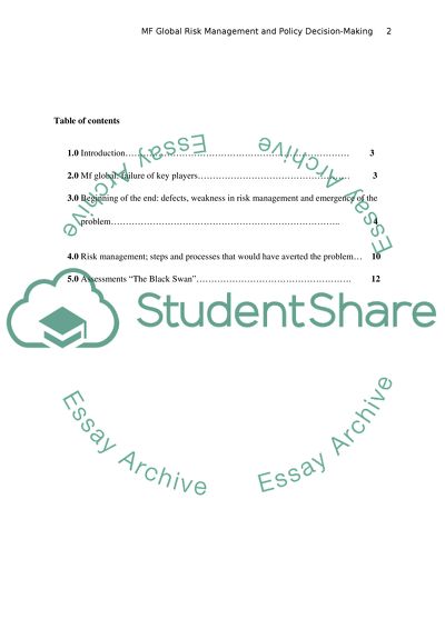Risk Management and Policy Decision-Making
