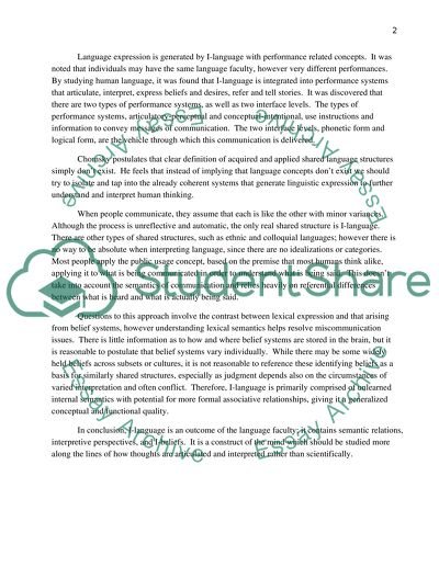 Briefing note on philosophy article