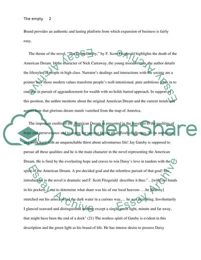 The Empty American Promise in the Great Gatsby