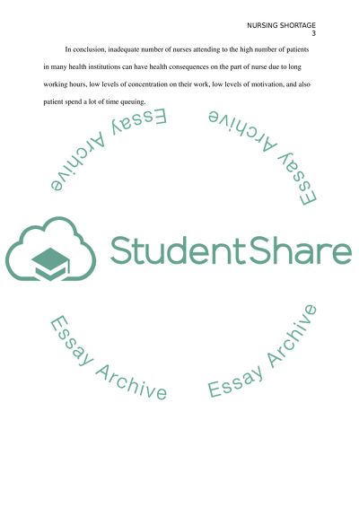 Nursing Shortage Effect on the Healthcare Industry