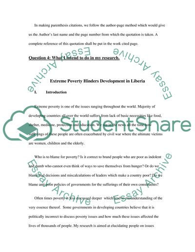 Development of Liberia