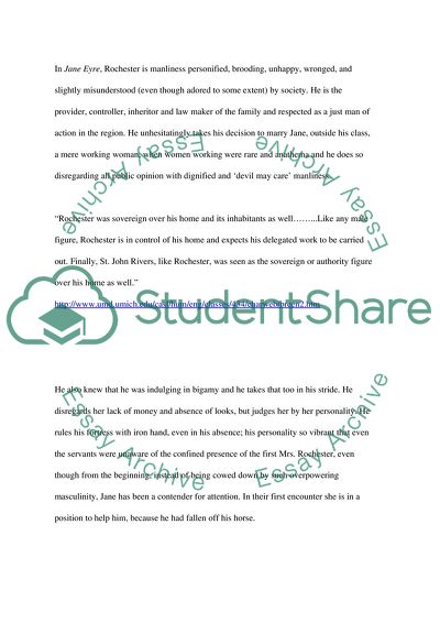 Comparison of Middle-Class Masculinity in Charlotte Brontes Jane Eyre and Charles Dickens Hard Times
