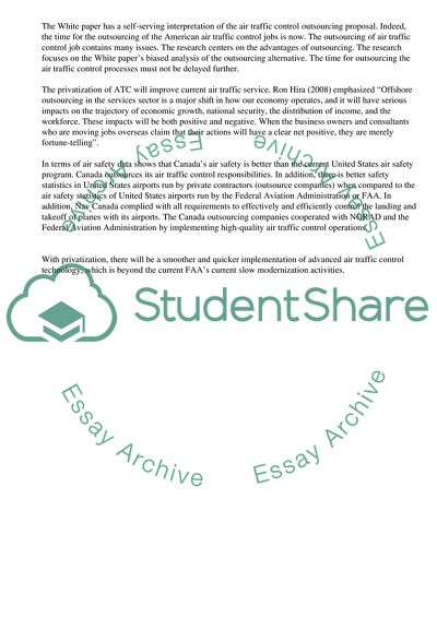 How Does White Paper Distort the Foreign Outsourcing Data