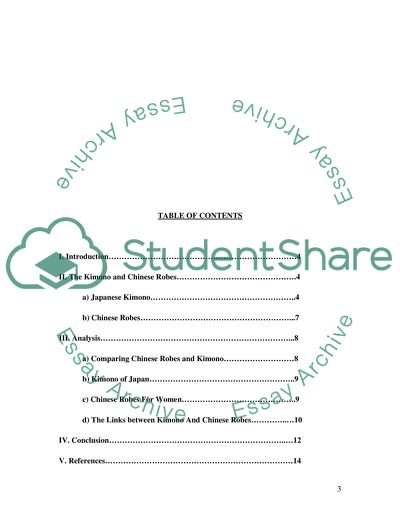 The Japanese Kimono and the Chinese Robes: Anthropological and Historical Context