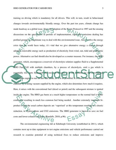 HHO Generator for Cars