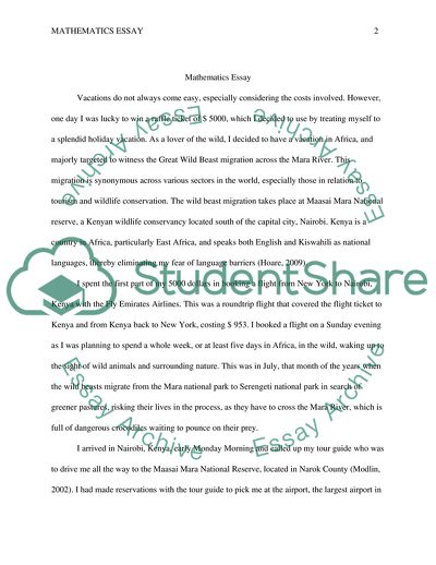 The Budget of My Trip to Kenia