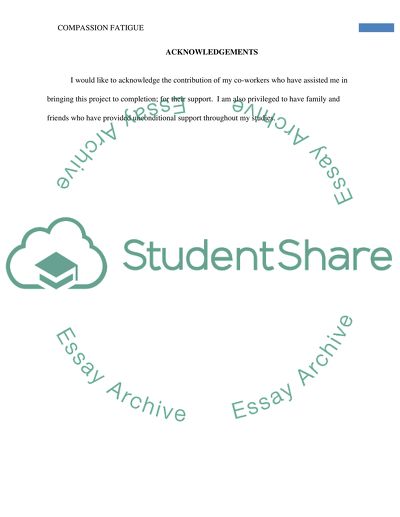 Compassion Fatigue - Tools for Facilitating an Interactive Educational Forum for Psychiatric Nurses