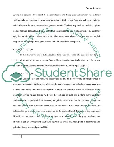 Marketing: Personal Sale