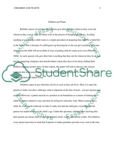 Children and Their Wishes - Parents Should Be Able to Refuse Their Children