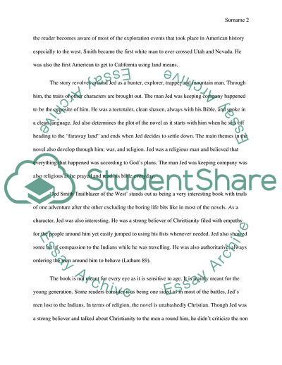 Jed Smith Trailblazer of the West by Frank Latham