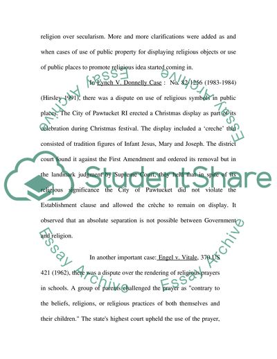 Separation of Church and State