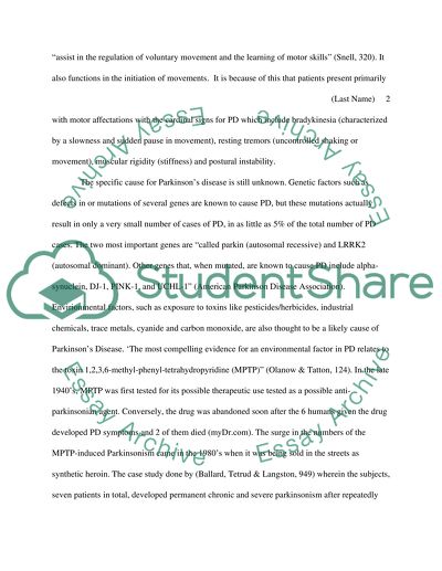 MPTP and Its Role in Toxic Parkinsonism