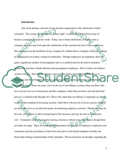 The Impact of Using Surveillance Systems in British Airways