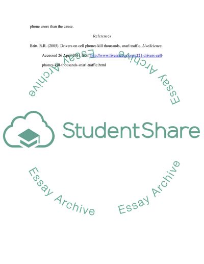 One-Third of a Million Injuries Yearly in the US due to Car Accidents Caused by Drivers Talking on the Phone