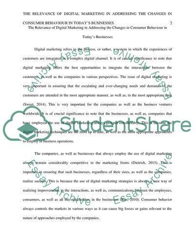 Strategic Issues in Marketing Issue Paper: