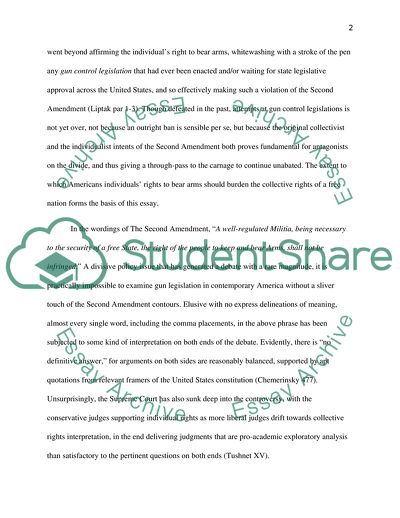 Gun Control - the Effects of Laws In Existence