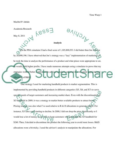 PDA Simulation for Marketing