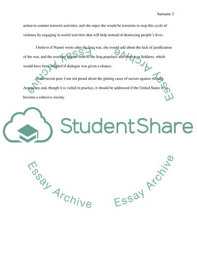 To Any Would-Be Terrorists