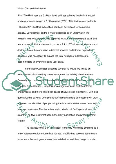 Vinton Cerf and the Internet