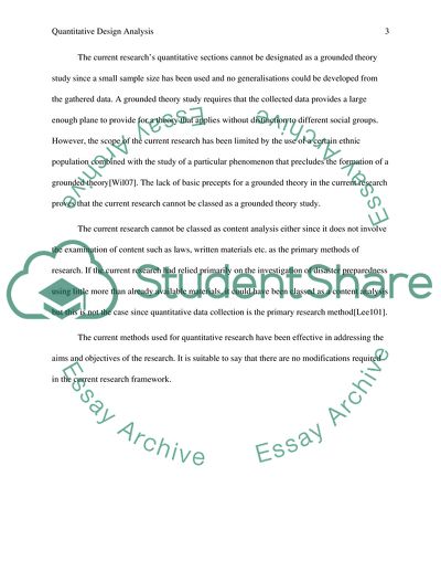 Quantitative Design Analysis: Disaster Preparedness in Turkey