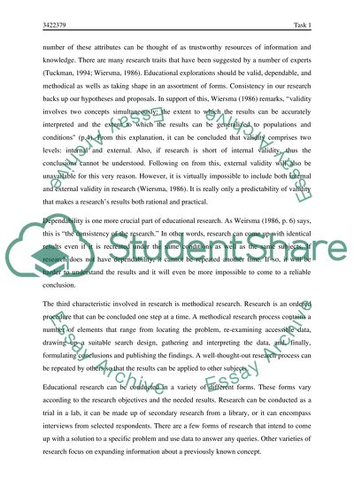 Reseach in Education