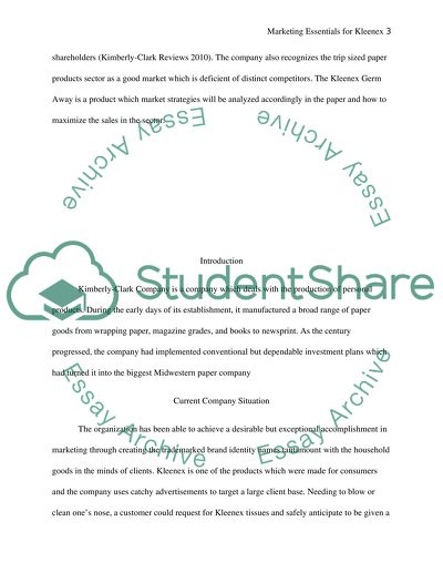 Marketing Essentials For Kleenex