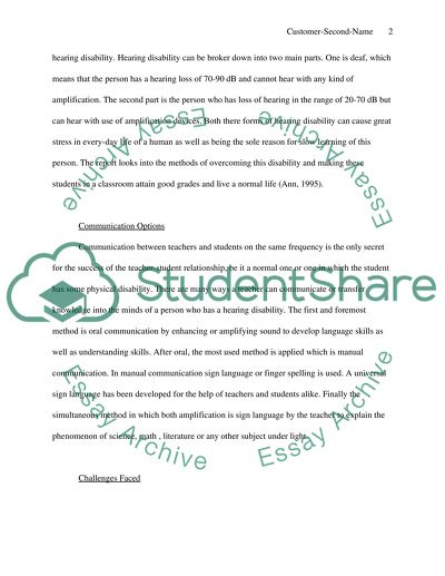 Understanding Students with Hearing Loss