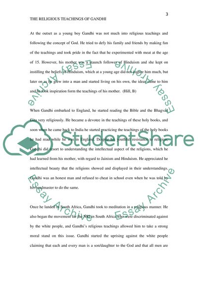 The Religious Teachings of Gandhi